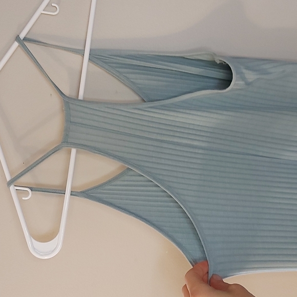 Double Zero Ribbed Maxi Dress w/ Slits - Picture 5 of 7
